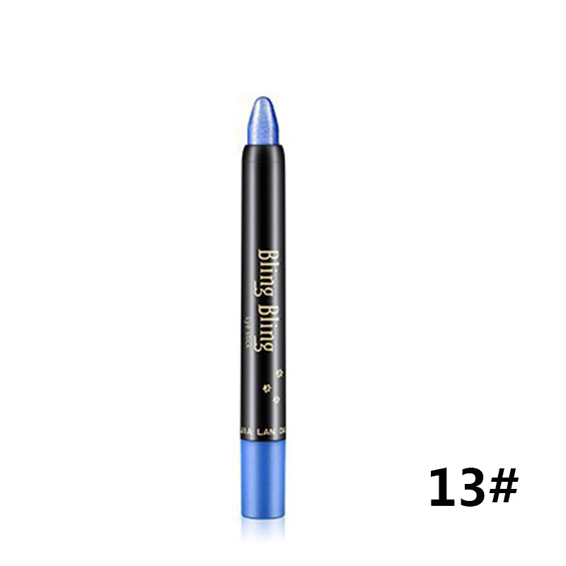 Pearlescent Silkworm Eyeshadow Pen Lasting Waterproof And Not Blooming Shiny Pearlescent Gel Pen 15 Color Eye Shadow Pen