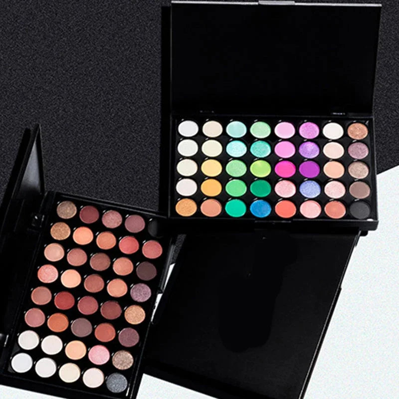 40 Colors Eye Shadow Plate Makeup Pigment Matte Luminous  Waterproof Glitter Shimmer Cosmetic EyeShadow Pallete Make Up